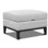 Fairfax Upholstered Top Grain Leather Storage Ottoman