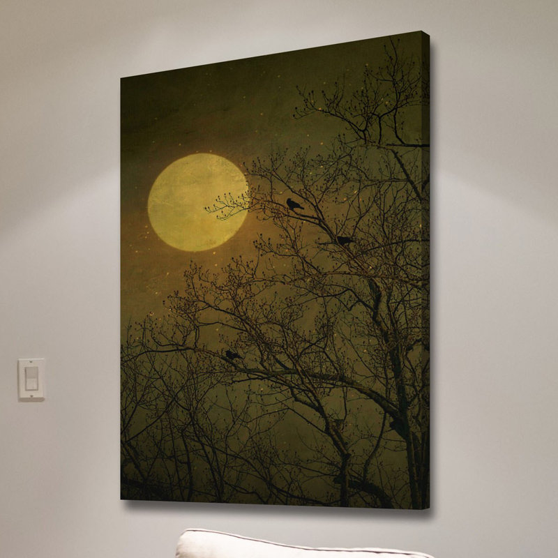 Reproduction d’art sur toile tendue "dark side" par robin, H 24 po x l 16 po x P 1,5 po