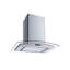  Hotte pour îlot de cuisine convertible H101C Series en acier inoxydable avec filtre inclus