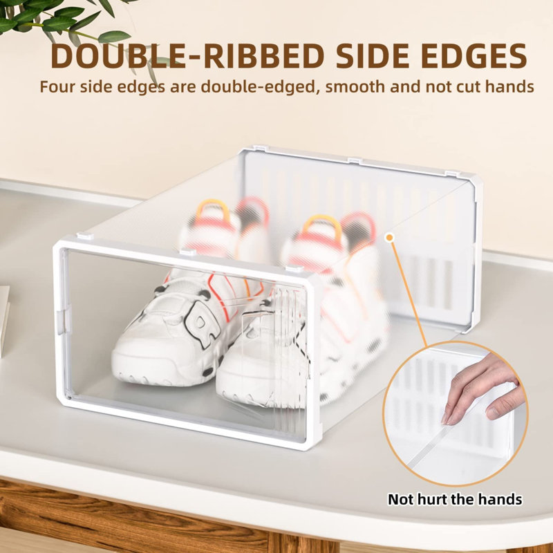 12 Pair Stackable Shoe Storage Box