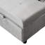 Lit pliant gris - multifonctionnel pour toutes les occasions. Gain de place et utilisateur. Sert de table à thé, de chaise longue et de lit simple. Ergonomique, stable et fiable. Velours. Limite de poids de 264 lb. 40,48 po de profondeur-1781349238