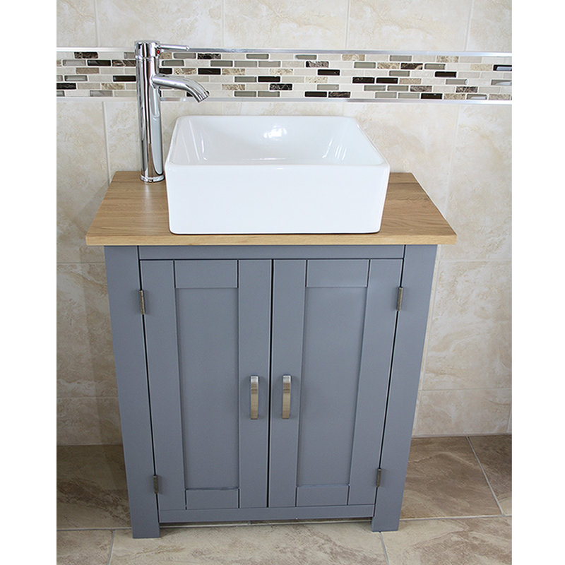 Millard 650mm Single Bathroom Vanity with Vessel Ceramic Basin