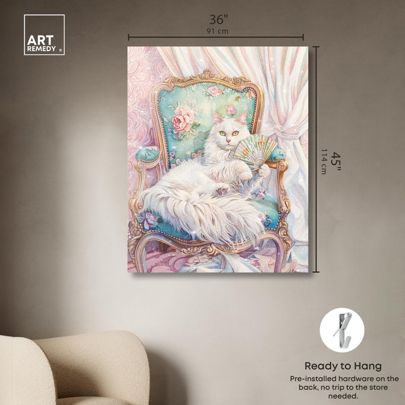 «An Aristocat Canvas» par Art Remedy, Toile tendue, H 45 po x l 36 po x P 1,5 po