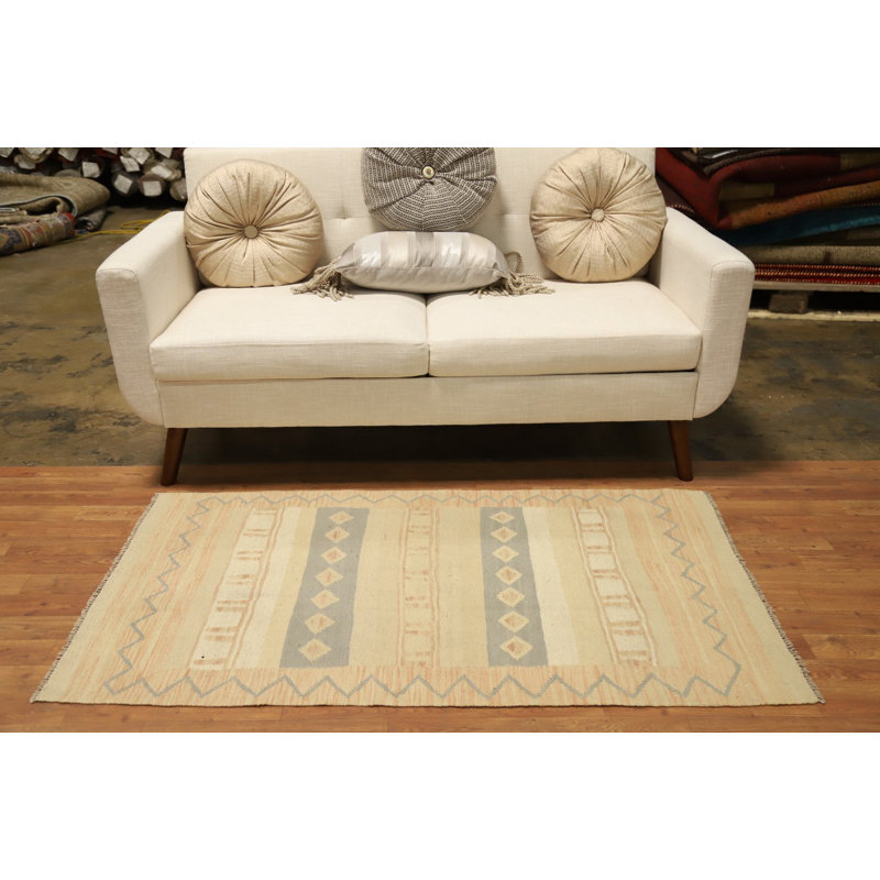 Tapis tissé à plat géométrique 3 x 5
