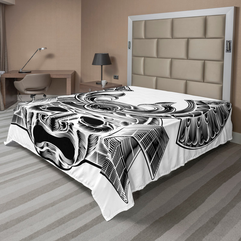 Drap-housse japonais Ambesonne, Drap plat grand
