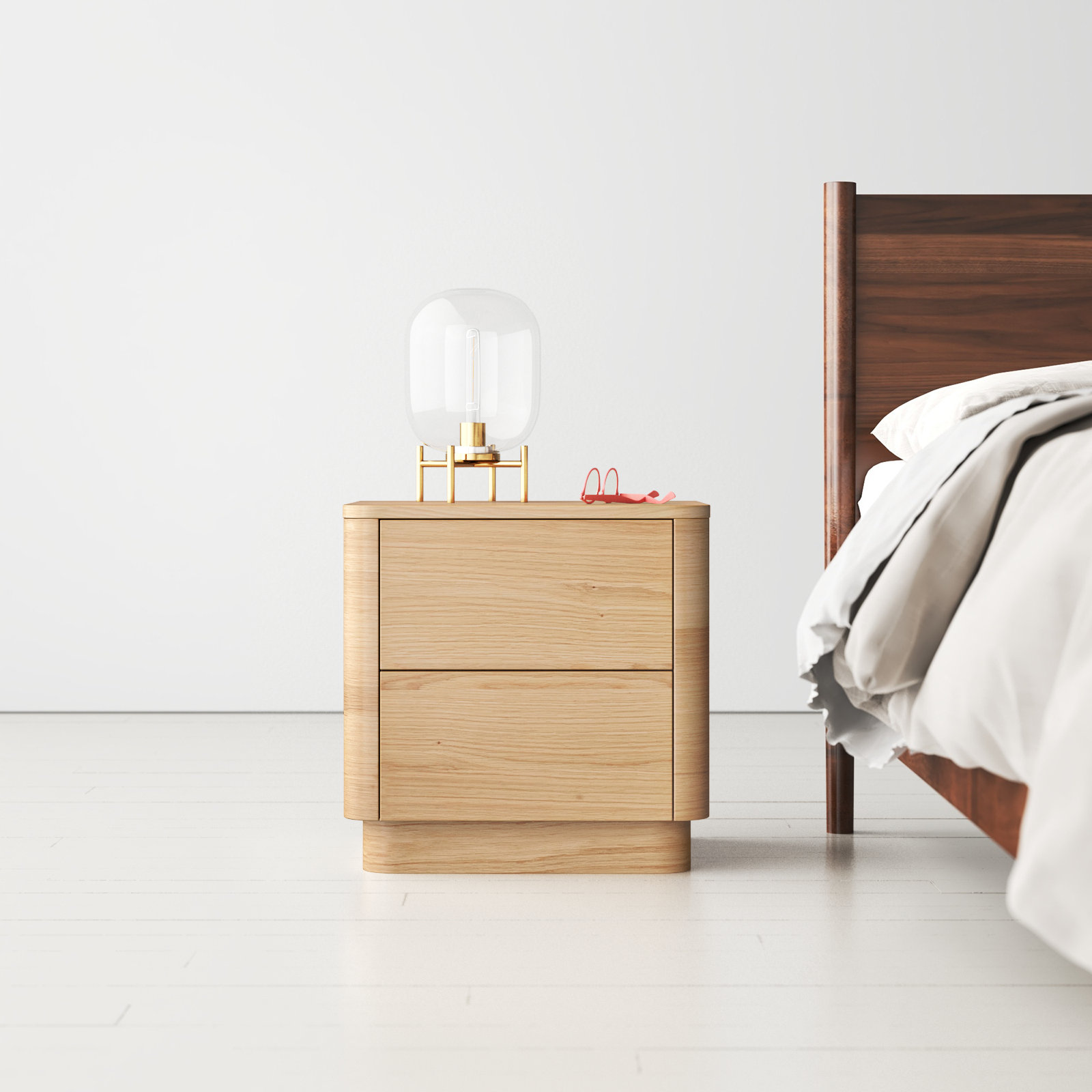 Mille 2 - Drawer Nightstand, Oak