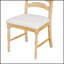 Chaises de salle à manger rembourrées avec dossier dentelé 4 pièces Vintage Traditional