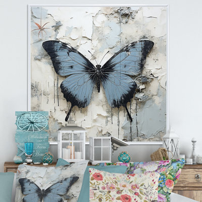 «Urban Butterflies Graffiti Accents», reproduction sur toile papillon