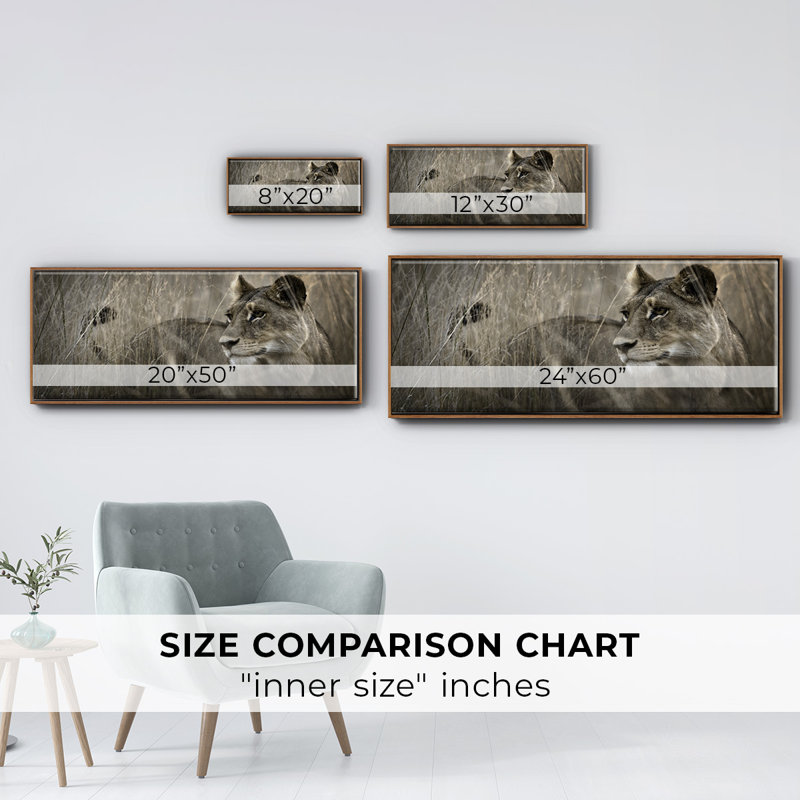 Tall Grass Alpha- Framed Canvas