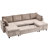 1113.4" Sectional Sofa Pull-Out Sofa Bed Versatile Sofa Sleeper With Large Storage Space-631532507