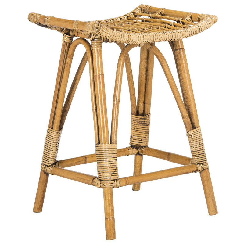 Tabouret de bar et de comptoir Cerita, Brun miel, Tabouret de comptoir (assise de 25,6 po de hauteur