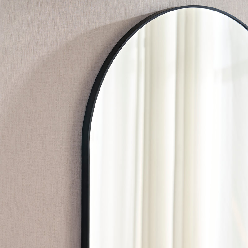 Wall Mirror Metal Oval Mirror, 40" x 30"