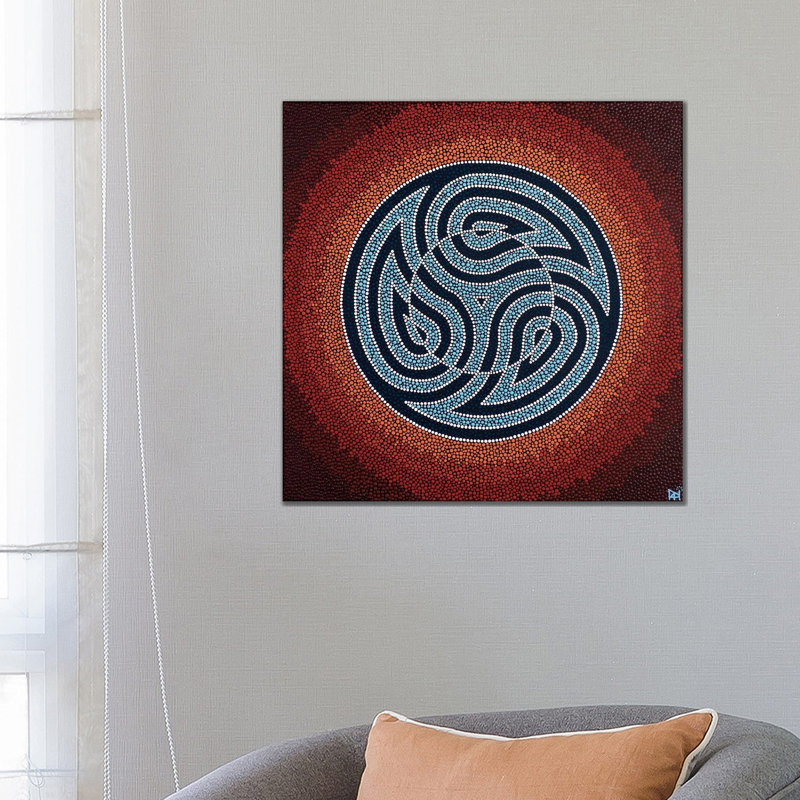 Three Fishes by Nadya Al-Haroun - Wrapped Canvas Gallery-Wrapped Canvas Giclée, 66.04 cm H x 66.04 cm W x 3.175 cm D