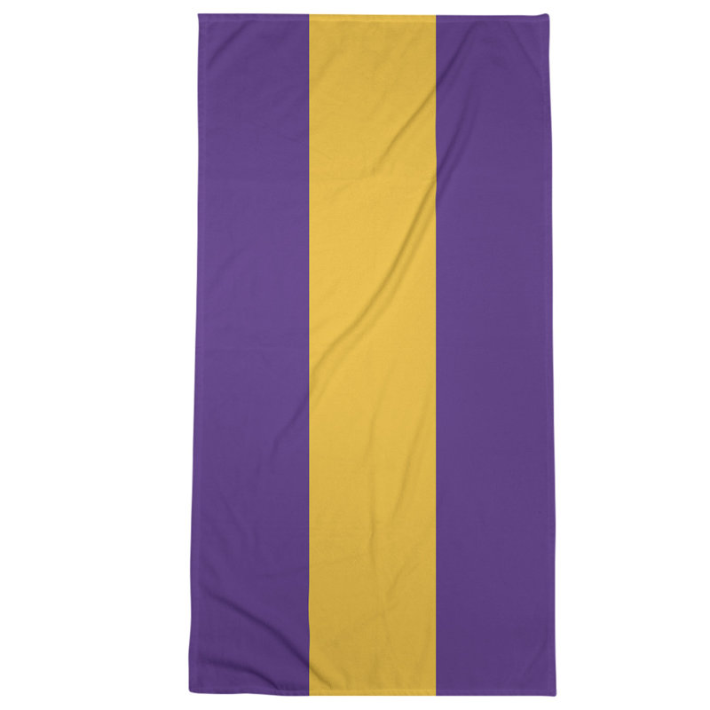 Microfiber Bath Towel, Tennessee Red Football Purple/Light Gold