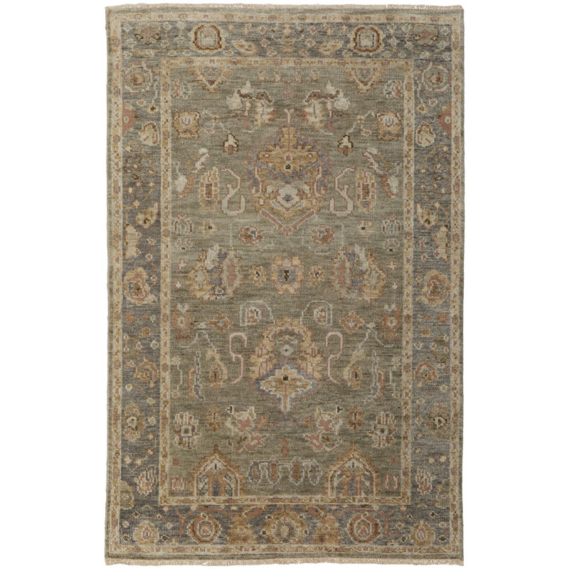 Carrington Wool Oriental Area Rug, Rectangle 5'6" x 8'6"