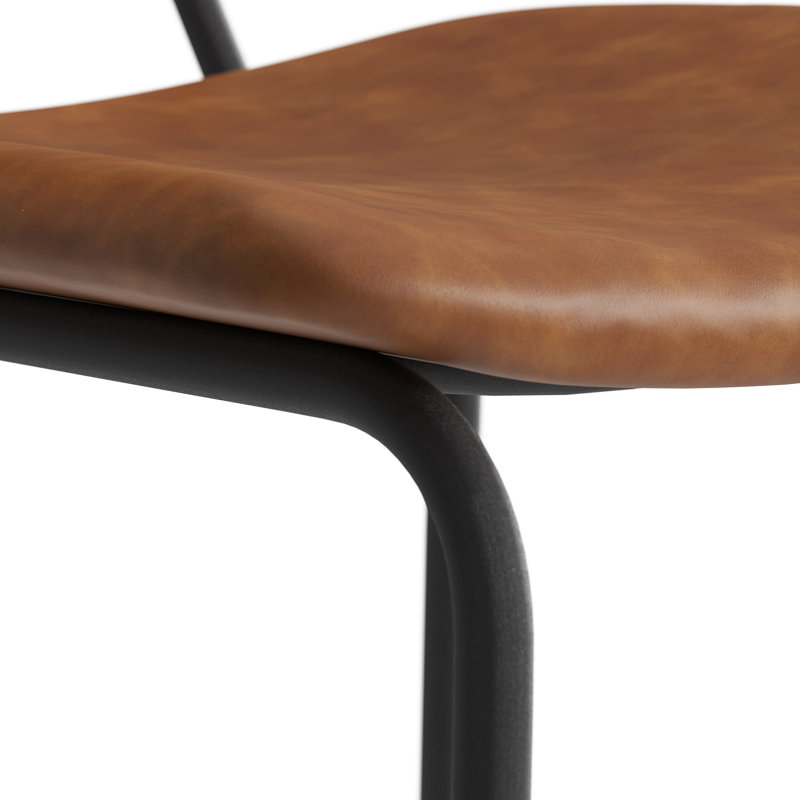 Tabouret de bar et de comptoir Buda, Tabouret de bar (siège d’une hauteur de 30 po), Brun clair, Noyer