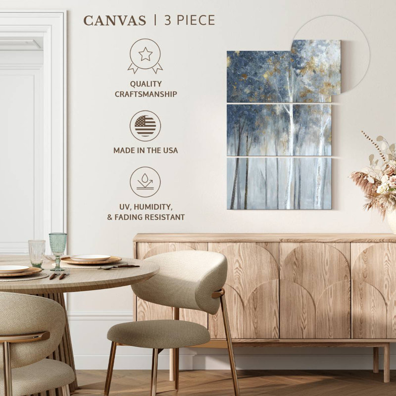 Fog And Gold II, 65" H x 42" W