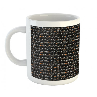 Grande tasse à café squelettes