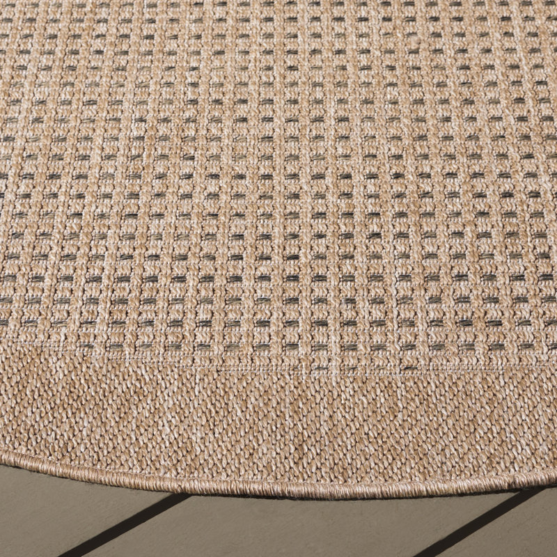 Danieliz Performance Performance Geometric Rug, Round 6'7"