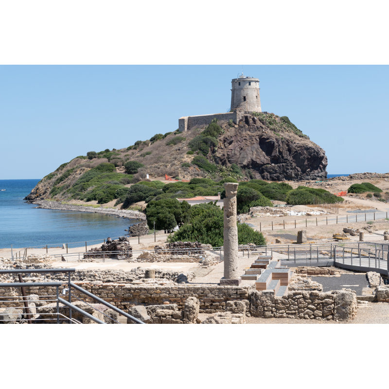Ancient Spanish Tower by Pashamba - Wrapped Canvas Print, 30cm H x 46cm W