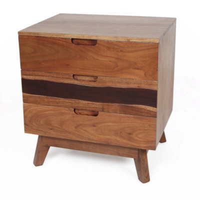 Table de chevet 2 tiroirs Declen