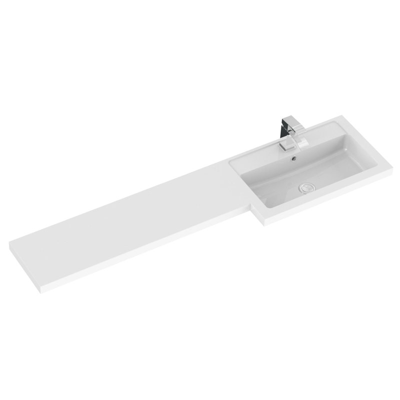 Fusion 1505mm Bathroom Vanity with Basin, Gloss White