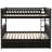 Full Over Full Bunk Bed With Drawers-324556153