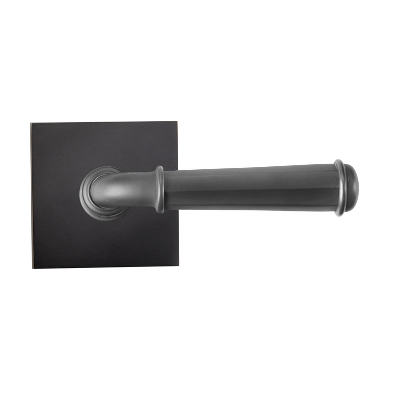 Poignée de porte Bravura 840-7 St. Charles sur rosace contemporaine bronze huilé