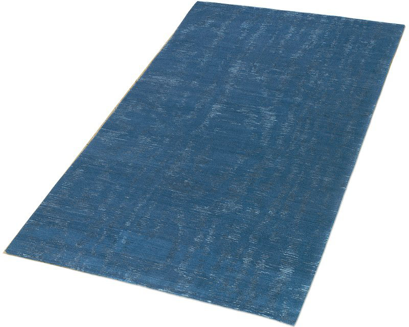 Moire Area Rug in Blue