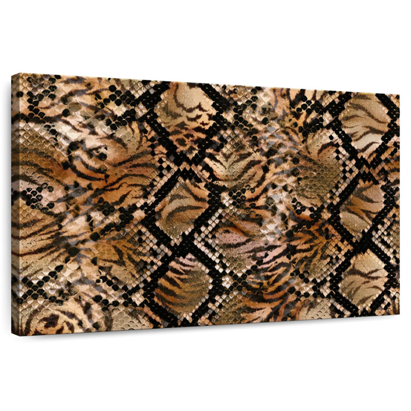 Kerner Leopard And Snake Skin, 32" H x 48" W