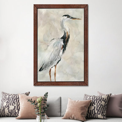 Crane At Dusk I by Carol Robinson - Painting on Canvas