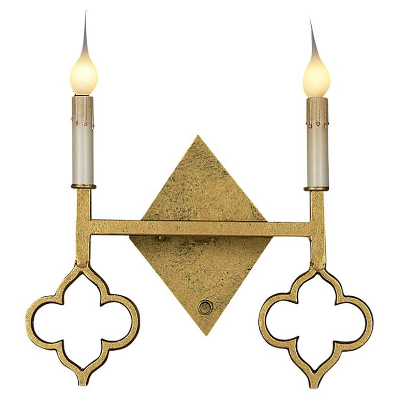 Candle Wall Light, Gold Leaf