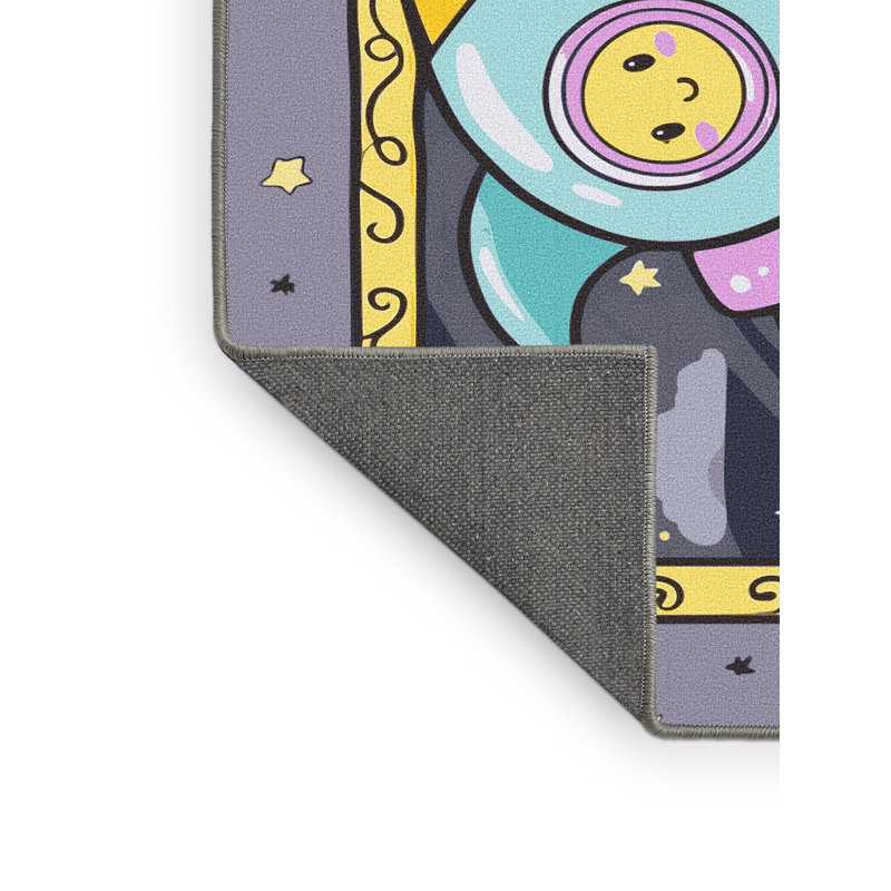 Tapis pour enfant Annias Space Planets Astronauts, Rectangulaire 2 pi x 3 pi