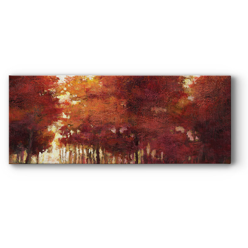 Toile tendue avec galerie Af après-midi, H 20 po x l 50 po x P 1,5 po