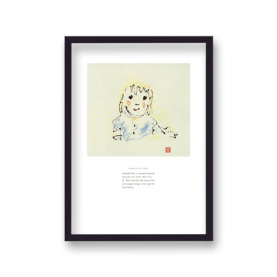 John Lennon Personal Sketch Collection 5 Beautiful Boy by Vouvart - Single Picture Frame Print