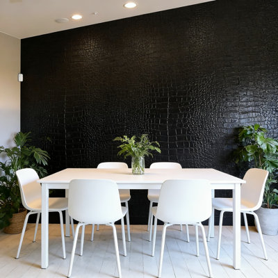 Peel And Stick Wallpaper Removable Crocodile Embossed Textured Contact Paper For Walls Cabinets Furniture
