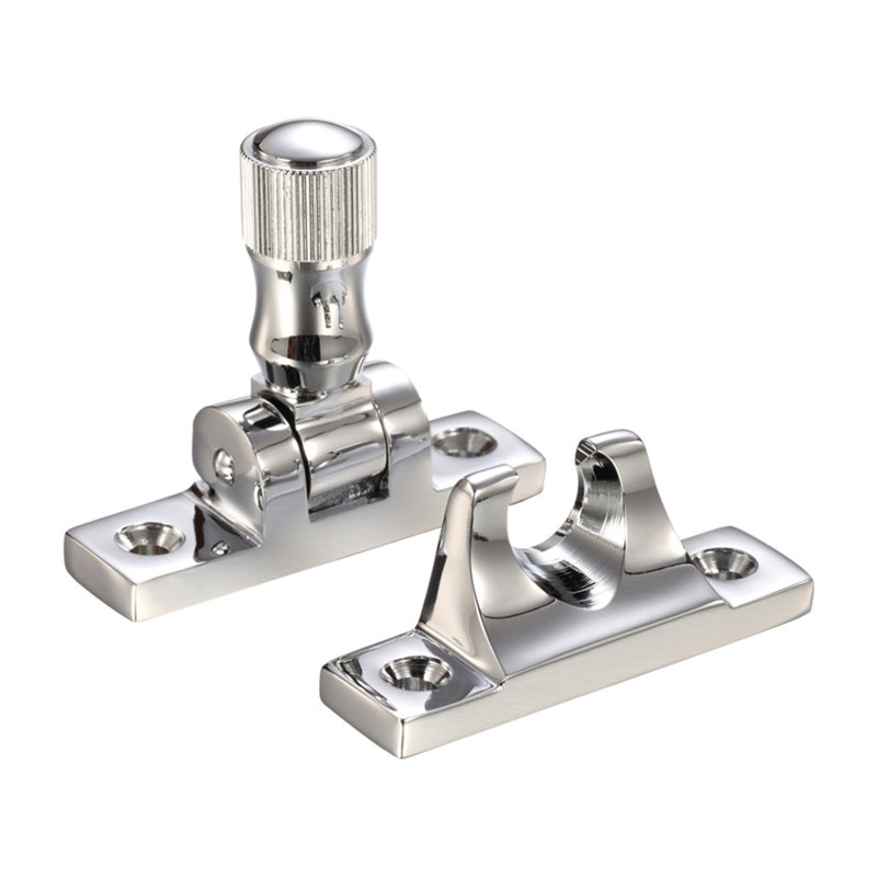 Brighton Pattern Sash Fastener, Polished Chrome