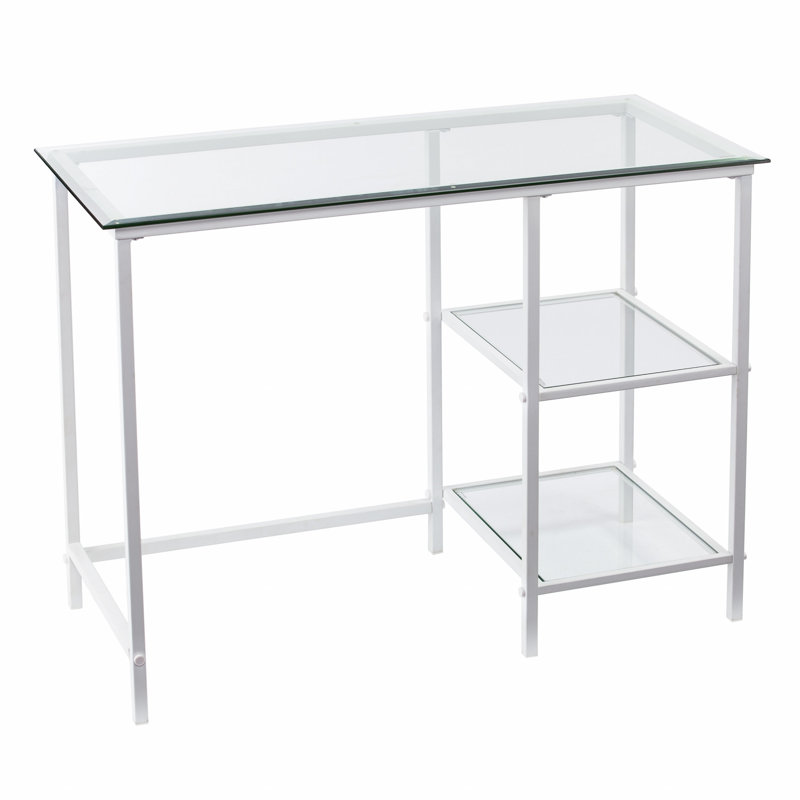 Bureau d'écriture en verre Conneautville, Blanc