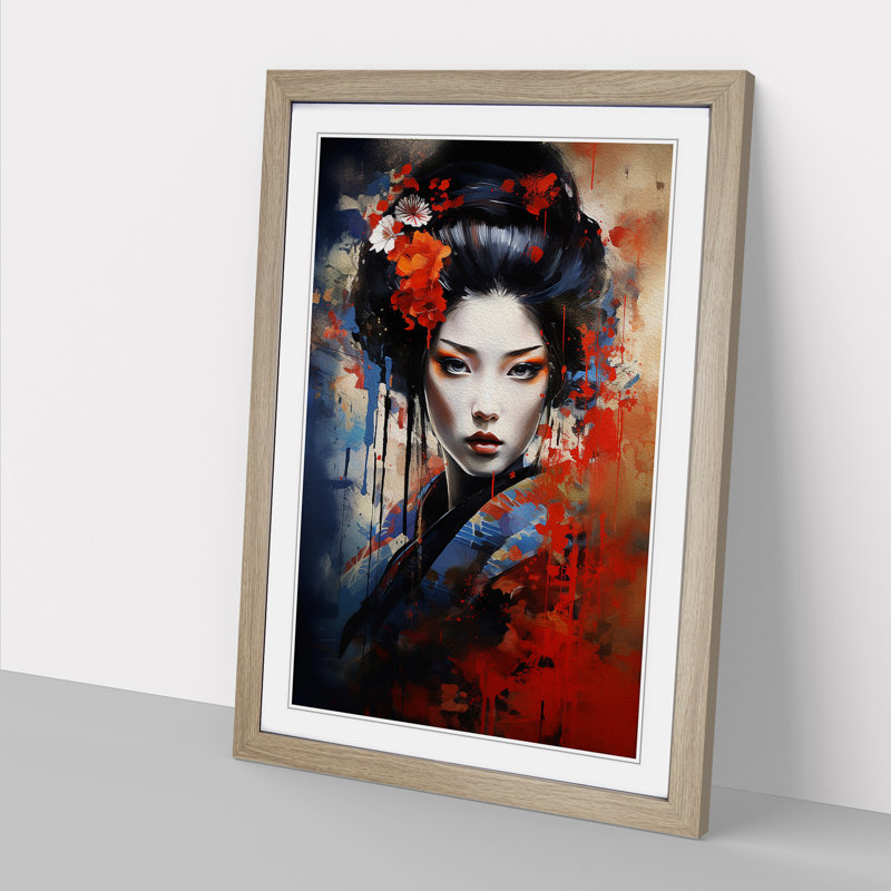 Single Picture Frame Print on Wood, Oak Framed, 34cm H x 25cm W