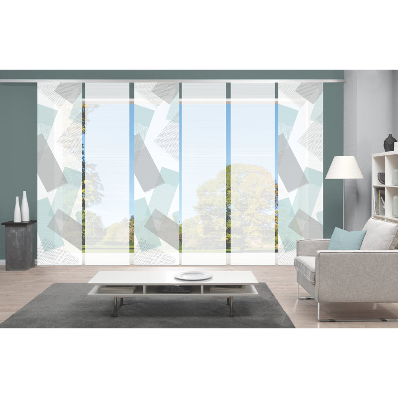 Semi Sheer Sliding Panel, Mint