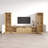 Fiorenze 120.5" Modern Entertainment Center with Electric Fireplace, High Gloss Finish, Media Storage-1729643413