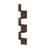Traeshon Wrought Studio Gionnie 5-Tier Wall Mount Floating Radial Corner Shelf-34261141