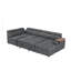 Canapé modulaire en tissu avec repose-pieds avec rangement-1847064282
