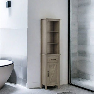 Armoire de rangement de 62,9 po de hauteur avec tablette réglable