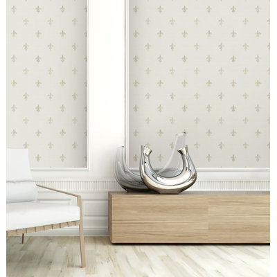 Rouleau de papier peint L 33 pi x l 20,5 po Mchale French Lily