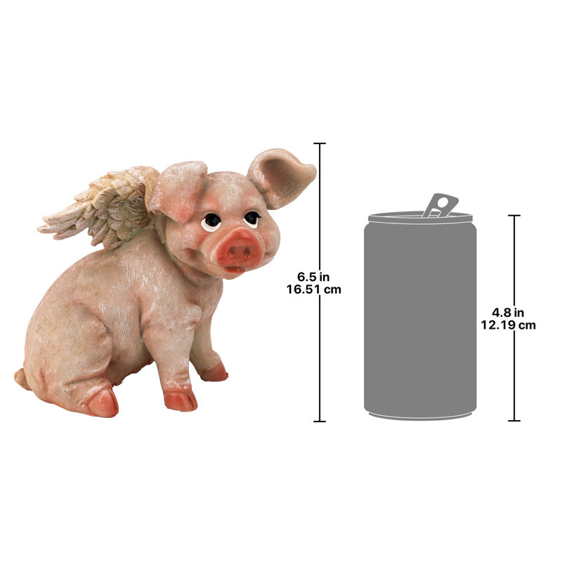 Figurine assis Hog Heaven Flying Pigs