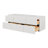   Setsuko 61 Inch Wall-Mounted Single Rectangle Sink Bathroom Vanity with Pure White Quartz Countertop 1.5 Inch in Warm White-590156722-590156735