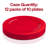 Solid Red Holiday Round Disposable Plastic Dinner Plates (10.25")
