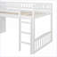 Lit mezzanine simple avec 2 tiroirs Pinewood Glissade - aucun sommier requis, blanc
