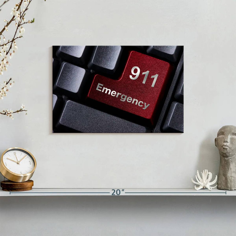 Alcaraz 911 Emergency, 8" H x 12" W